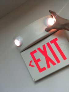 aspire electric can provide exit sign lighting