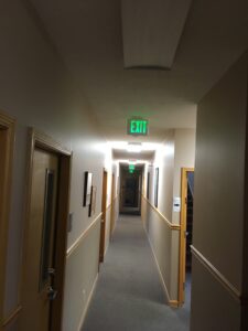 aspire electric hallway lighting and signs